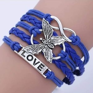 Blue butterfly bracelet